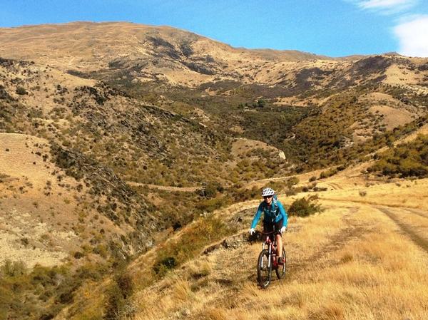 Local rider Lauren Price enjoys Donnas Dually trail at Rabbit Ridge.